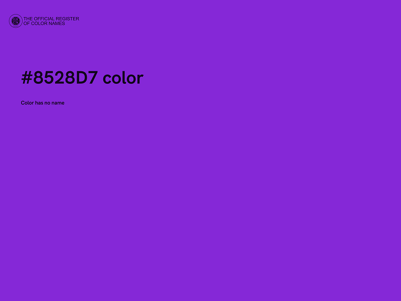 #8528D7 color image