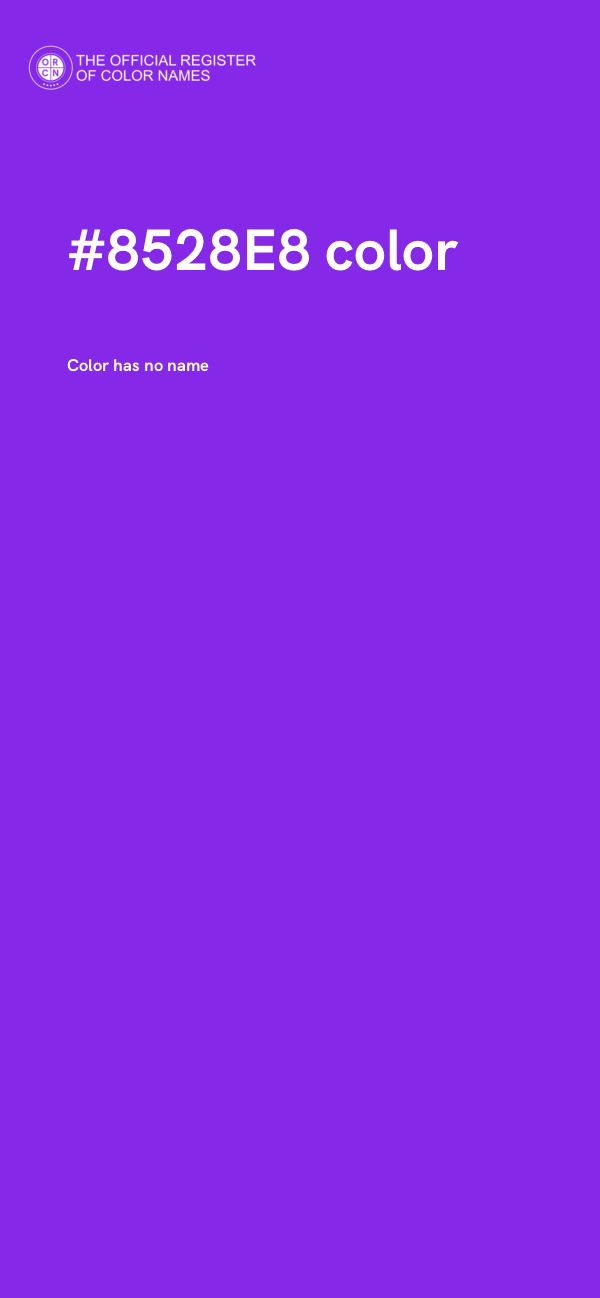#8528E8 color image