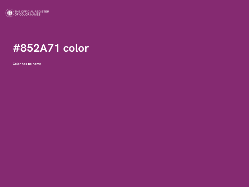 #852A71 color image