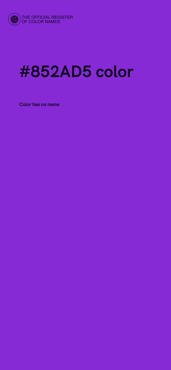 #852AD5 color image