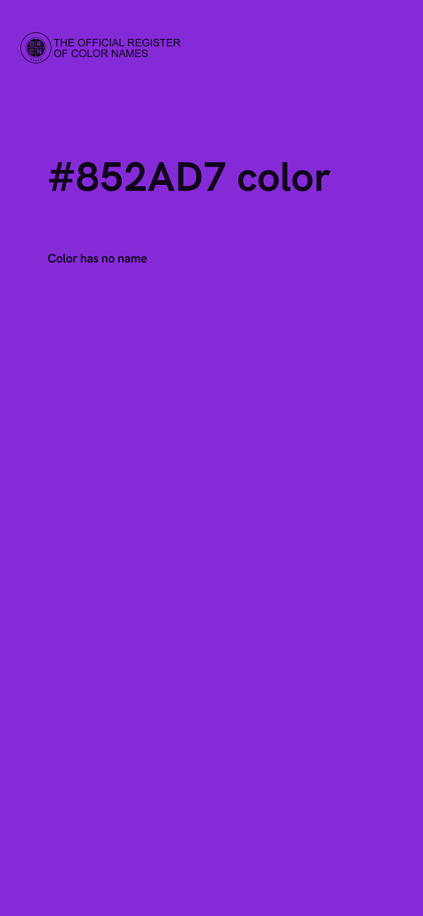 #852AD7 color image