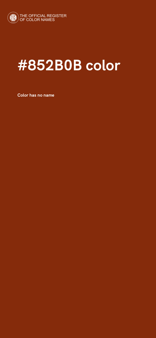 #852B0B color image
