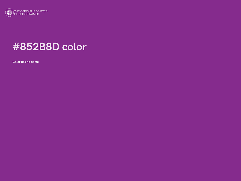 #852B8D color image