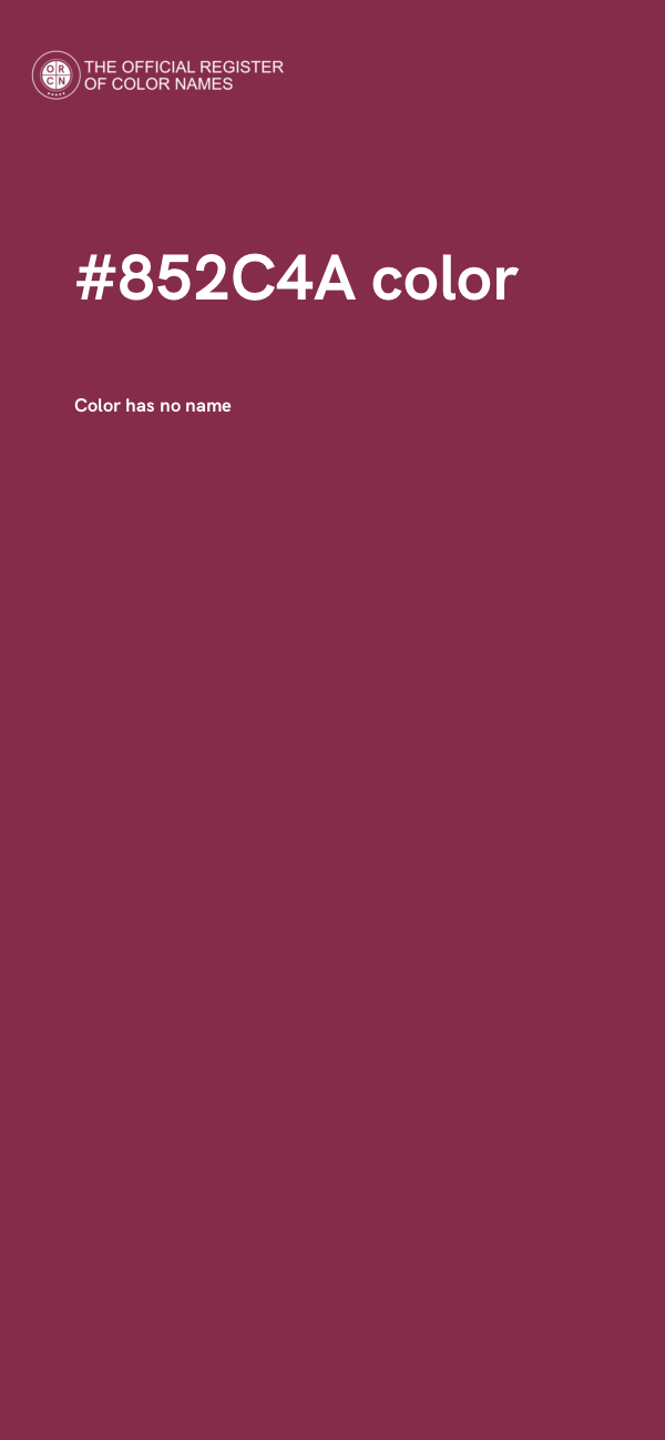 #852C4A color image