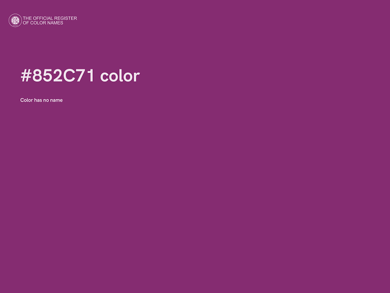 #852C71 color image