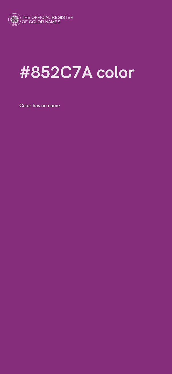 #852C7A color image
