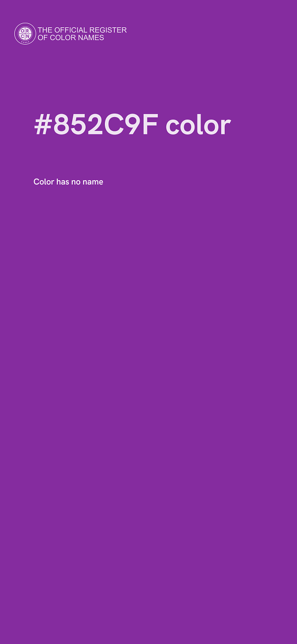 #852C9F color image