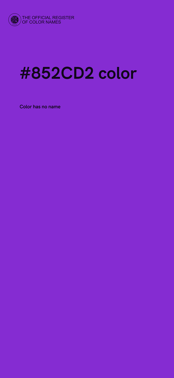 #852CD2 color image