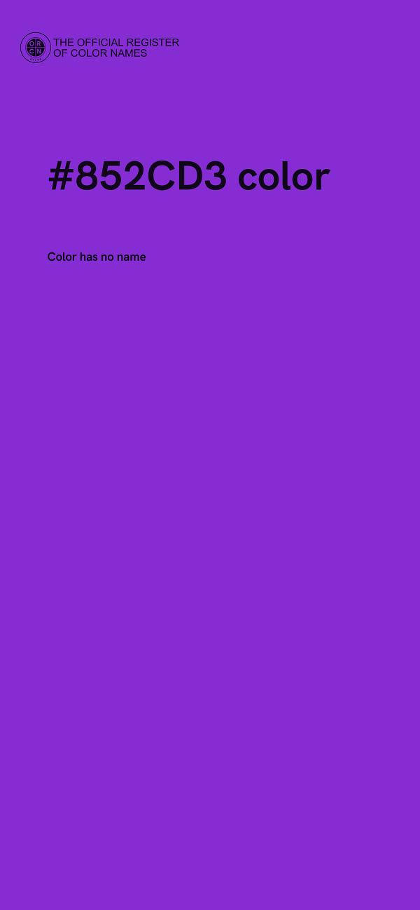 #852CD3 color image