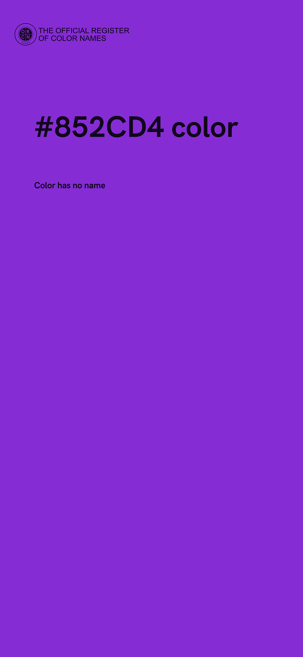 #852CD4 color image