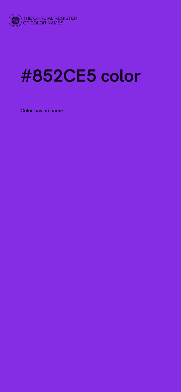 #852CE5 color image