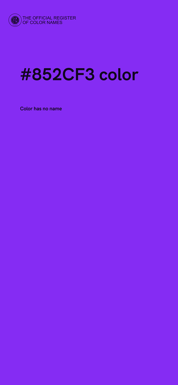 #852CF3 color image
