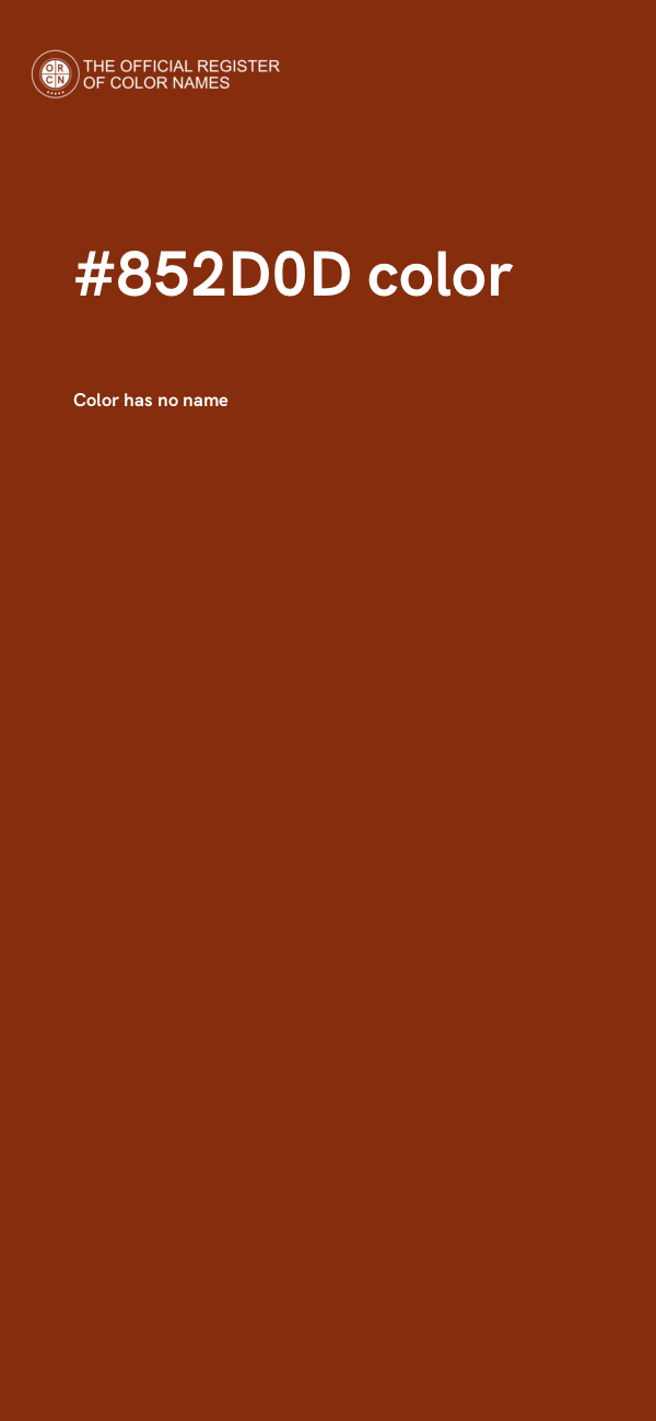 #852D0D color image