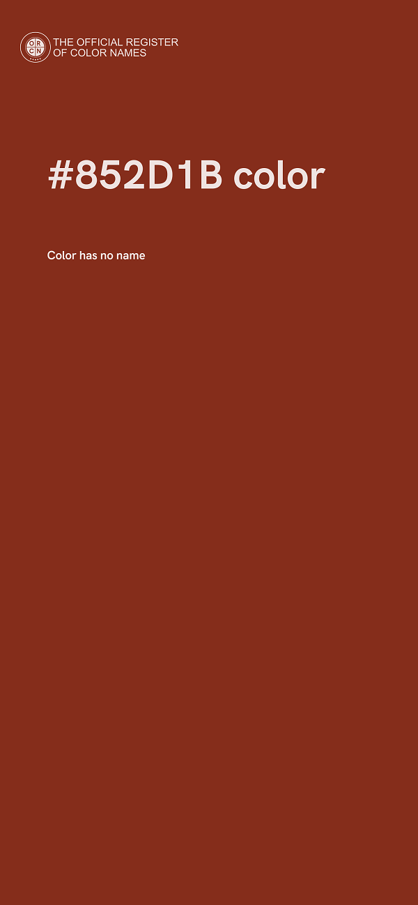 #852D1B color image