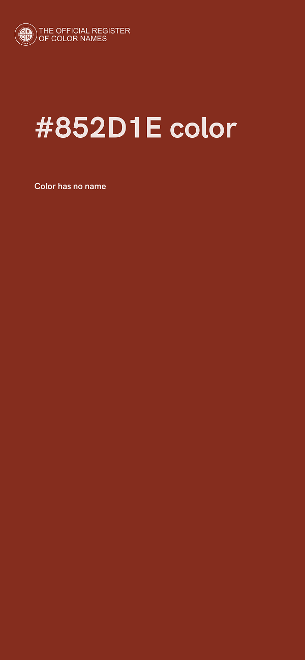 #852D1E color image