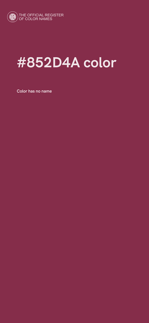 #852D4A color image