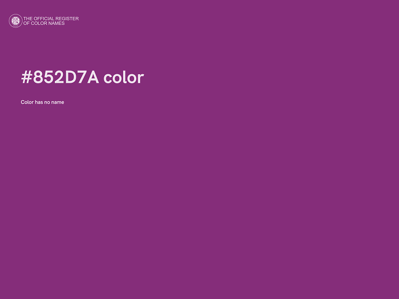 #852D7A color image