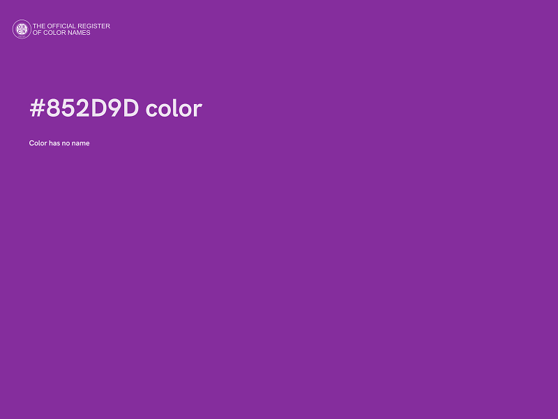 #852D9D color image