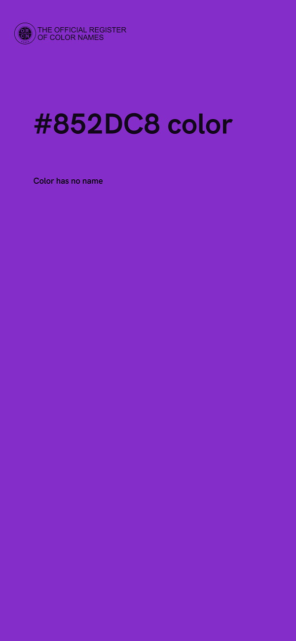 #852DC8 color image