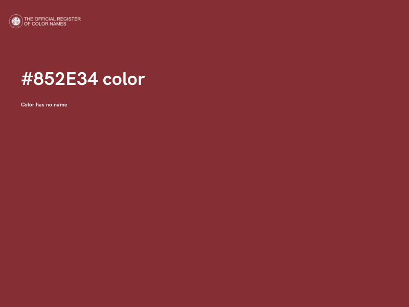 #852E34 color image