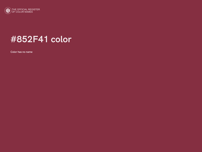 #852F41 color image