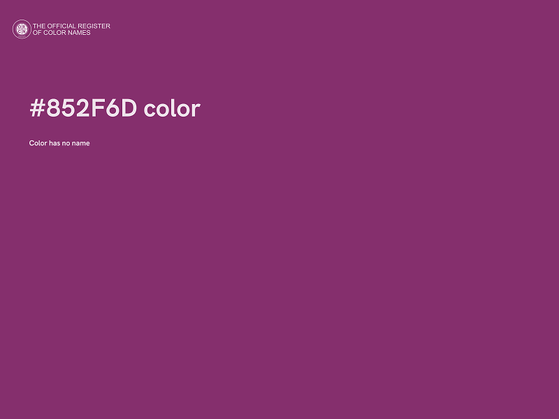 #852F6D color image