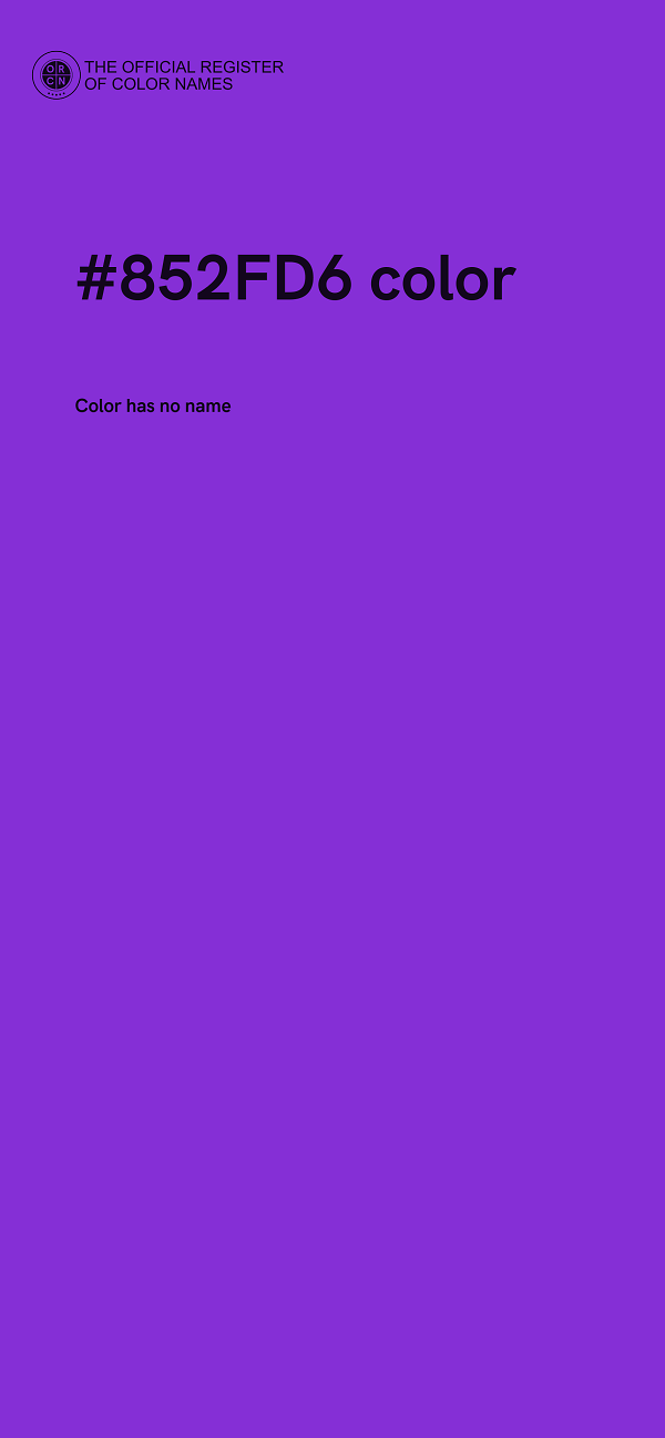 #852FD6 color image