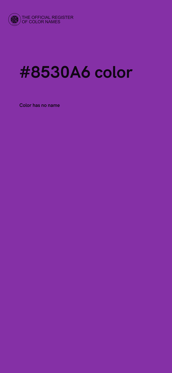 #8530A6 color image