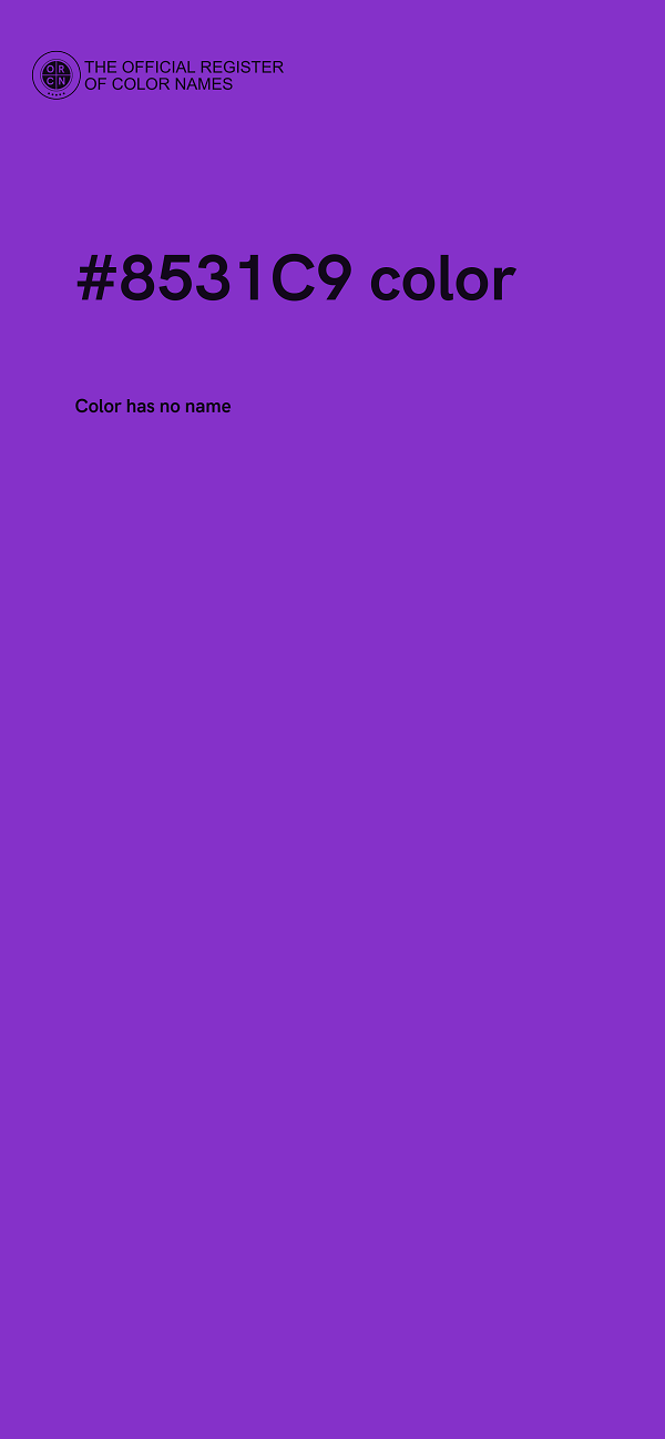 #8531C9 color image
