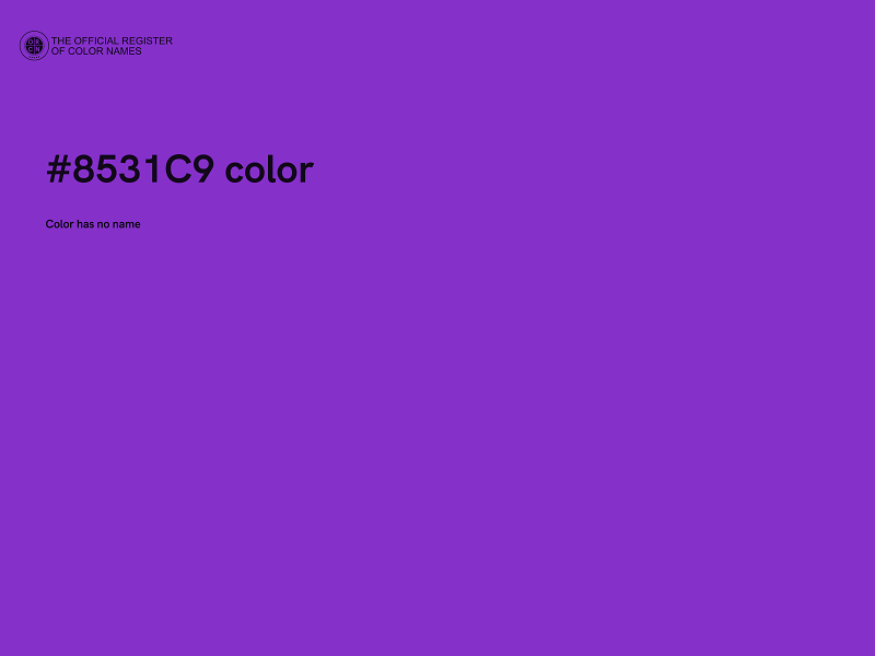 #8531C9 color image