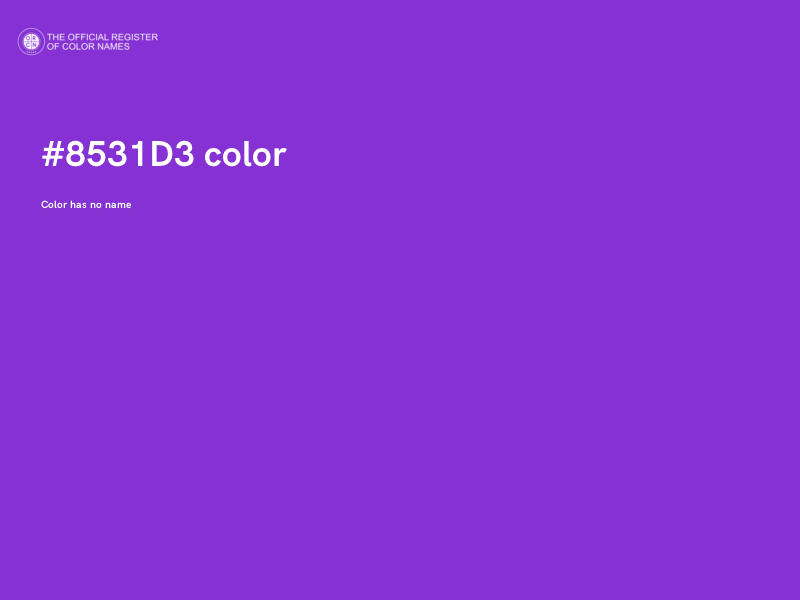 #8531D3 color image