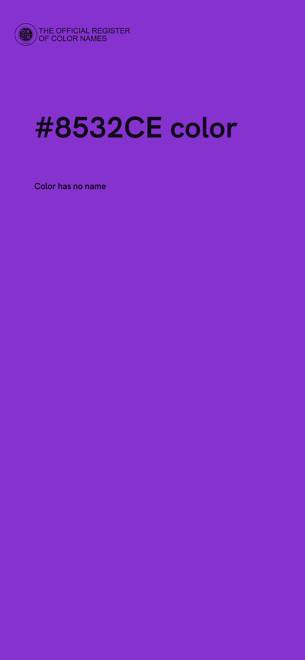 #8532CE color image