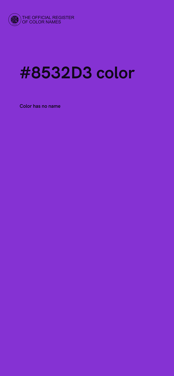 #8532D3 color image