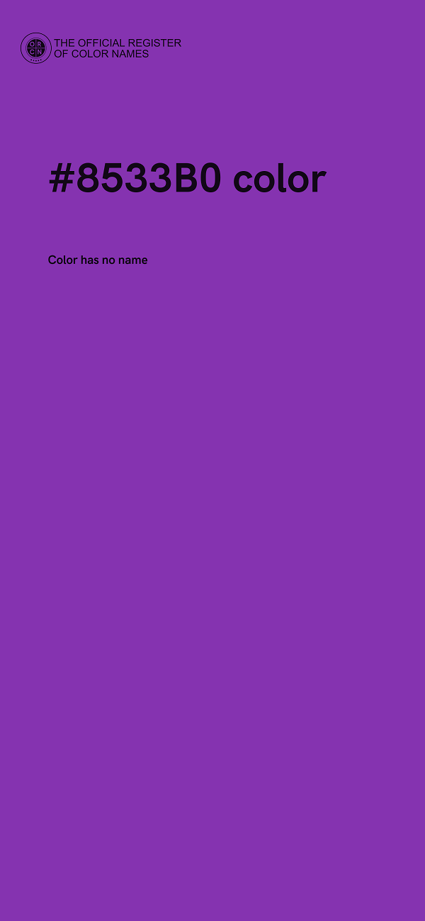 #8533B0 color image