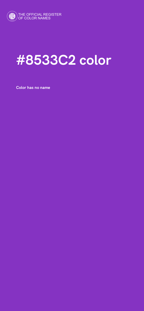 #8533C2 color image