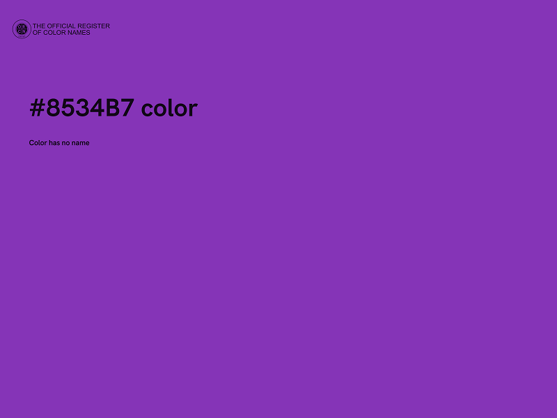 #8534B7 color image