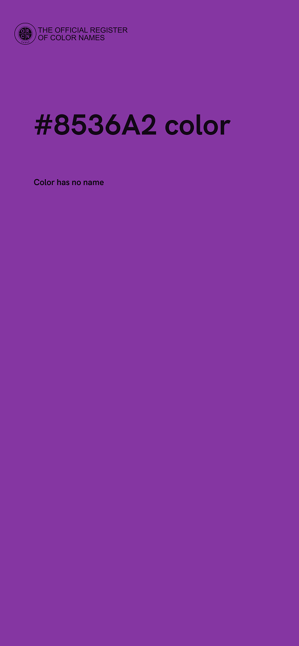 #8536A2 color image