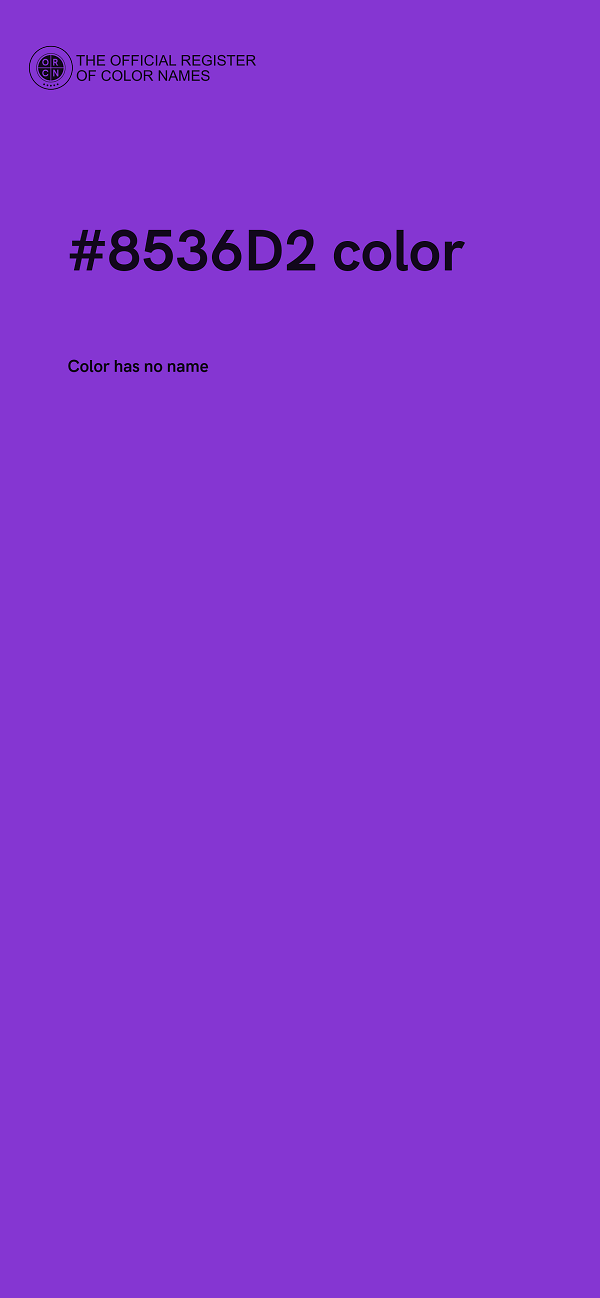 #8536D2 color image