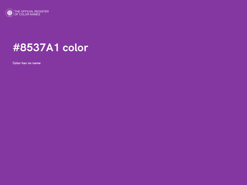 #8537A1 color image