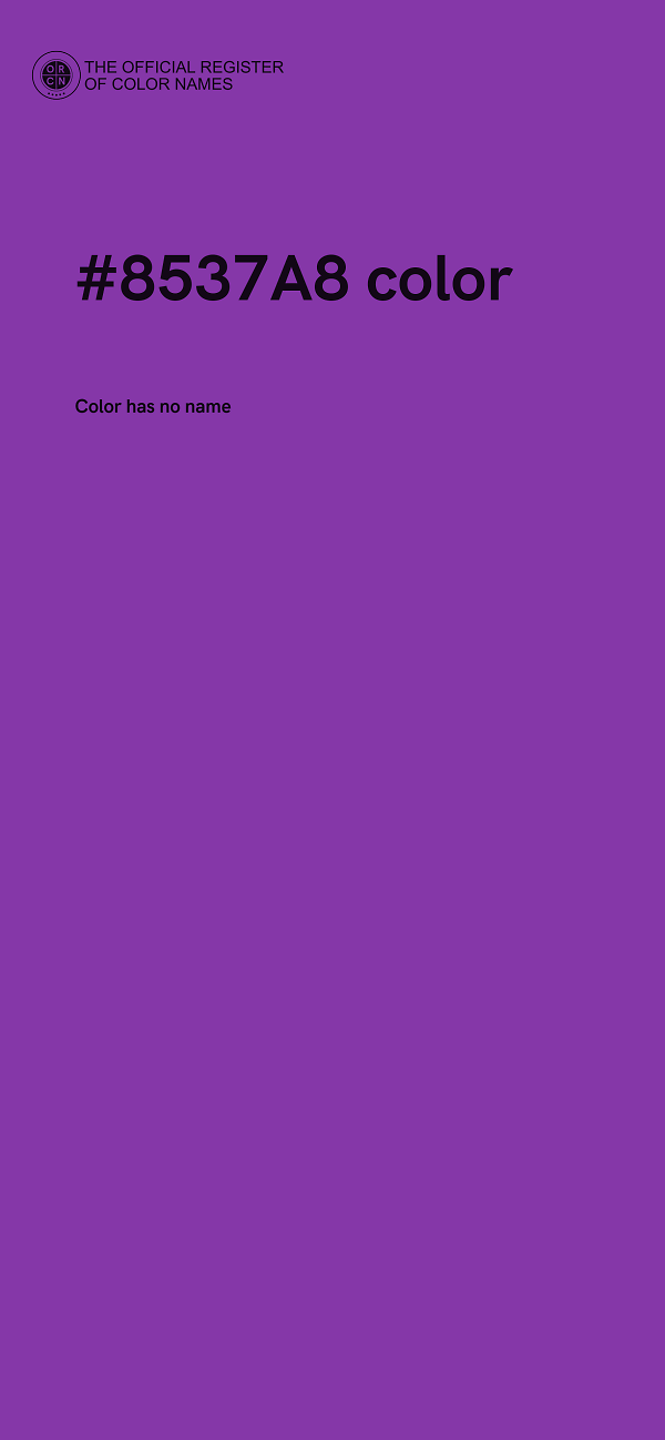 #8537A8 color image