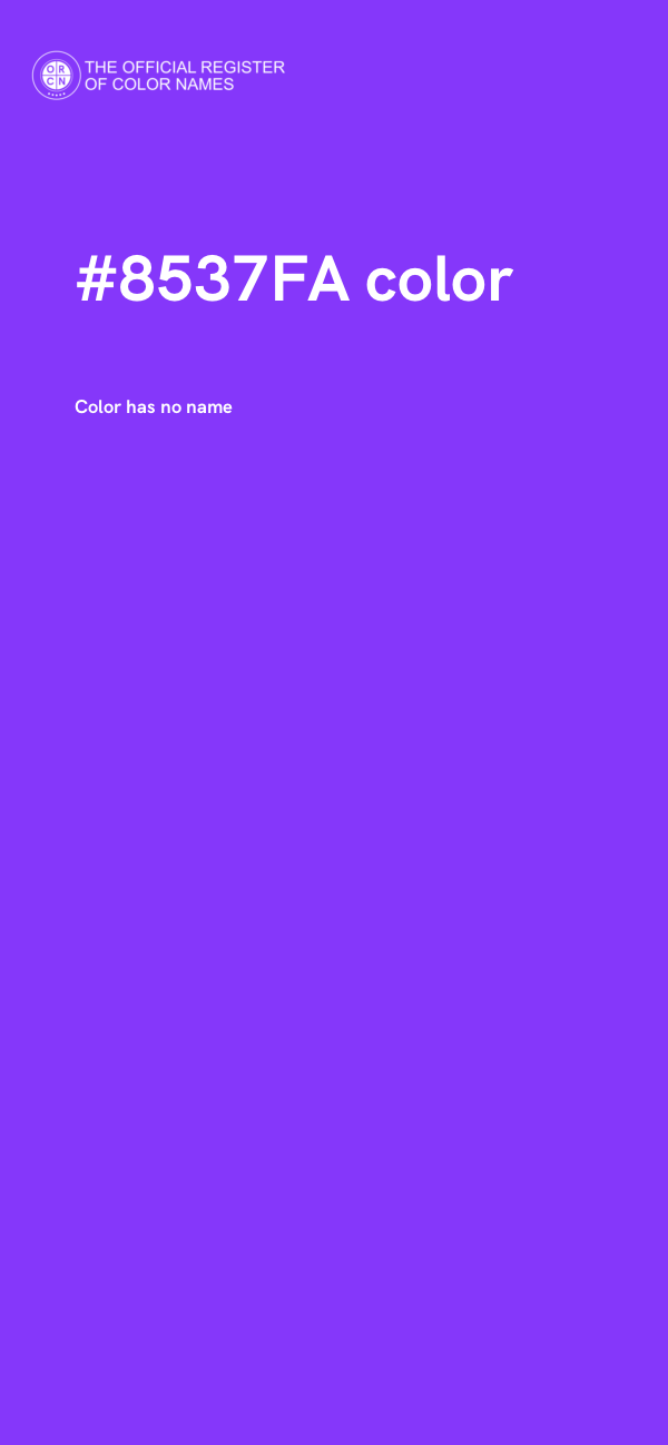 #8537FA color image