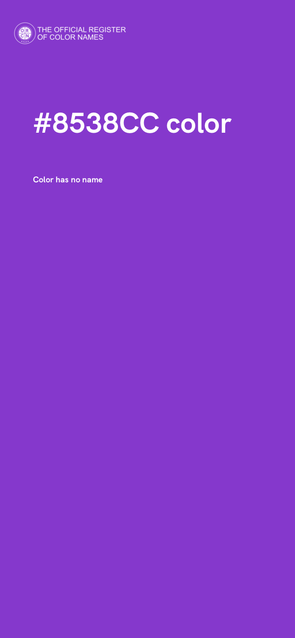 #8538CC color image