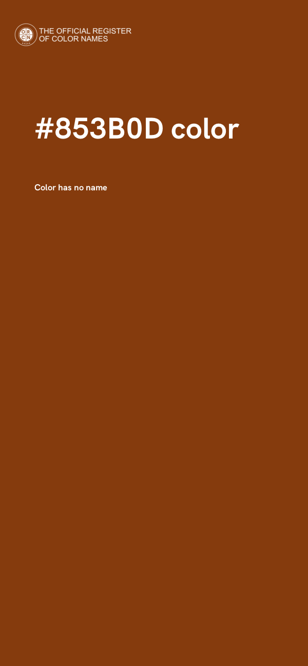 #853B0D color image