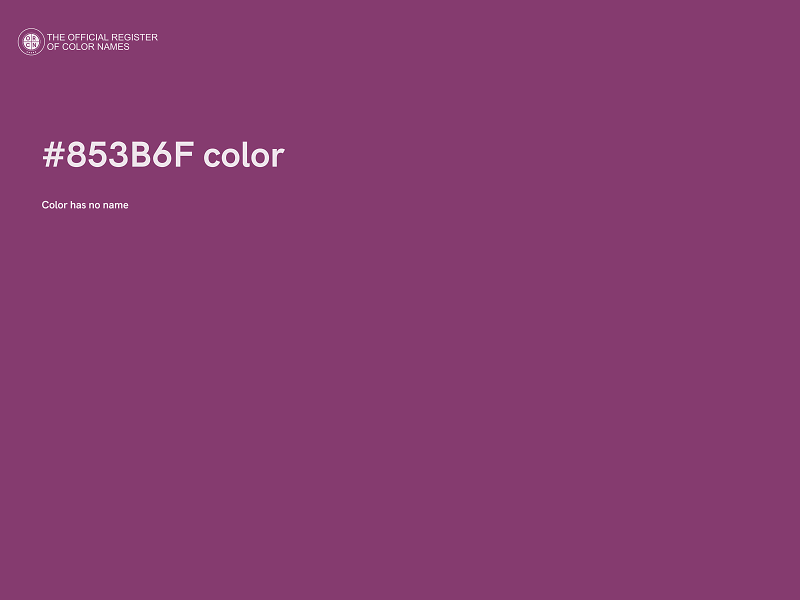 #853B6F color image