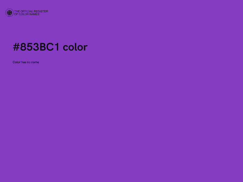 #853BC1 color image