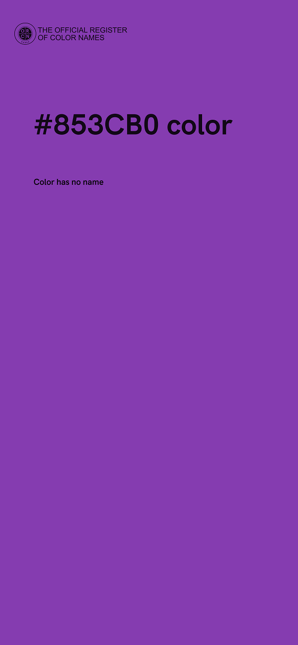 #853CB0 color image