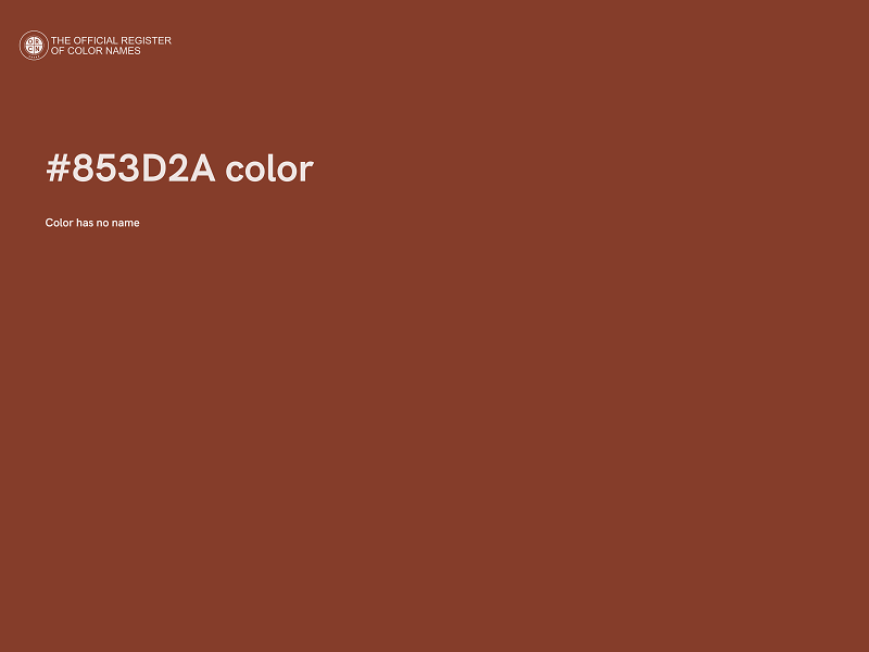 #853D2A color image