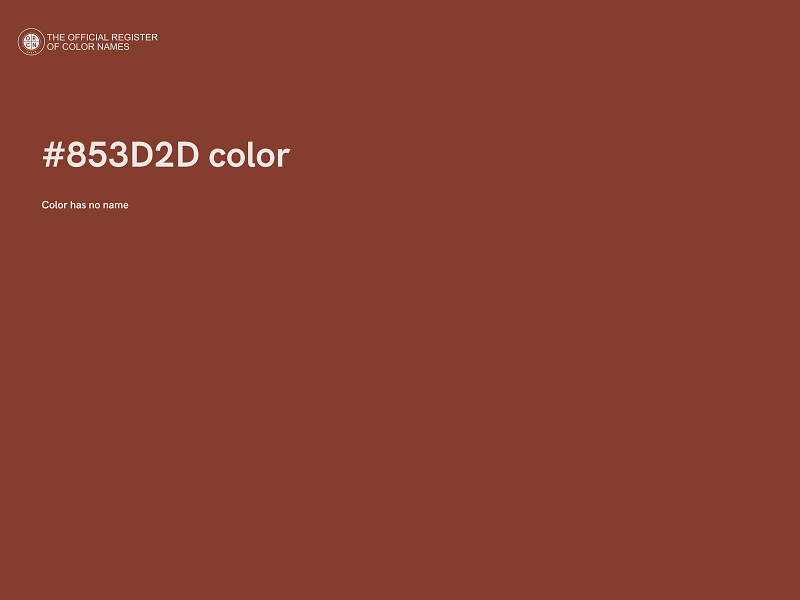 #853D2D color image