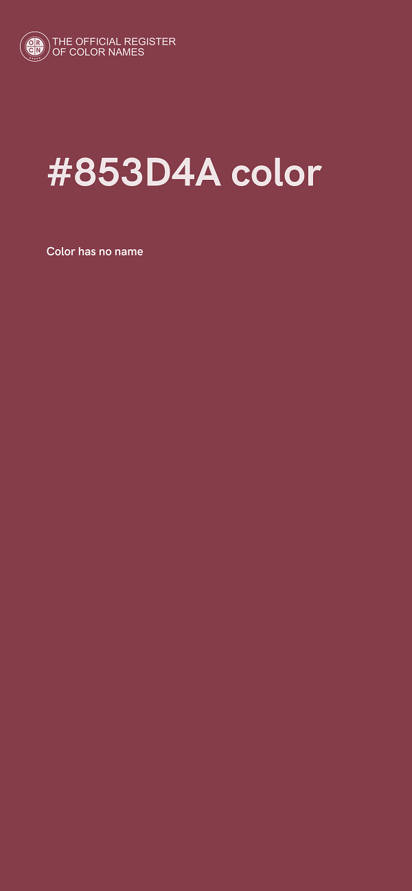 #853D4A color image
