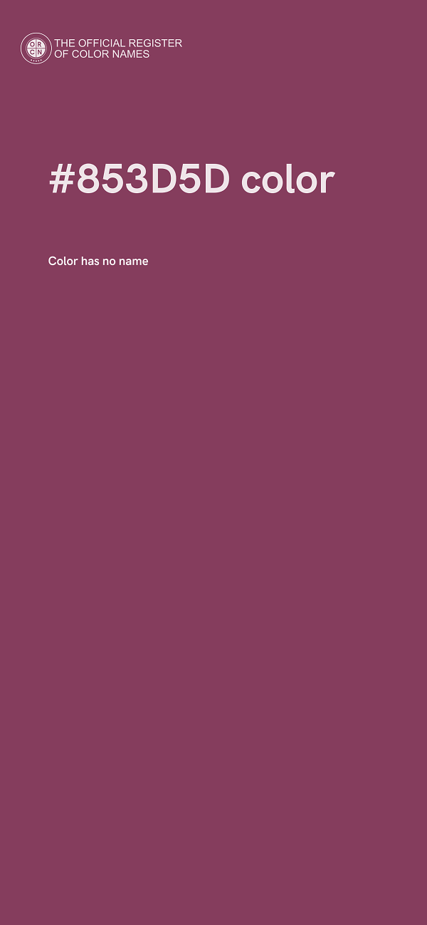 #853D5D color image